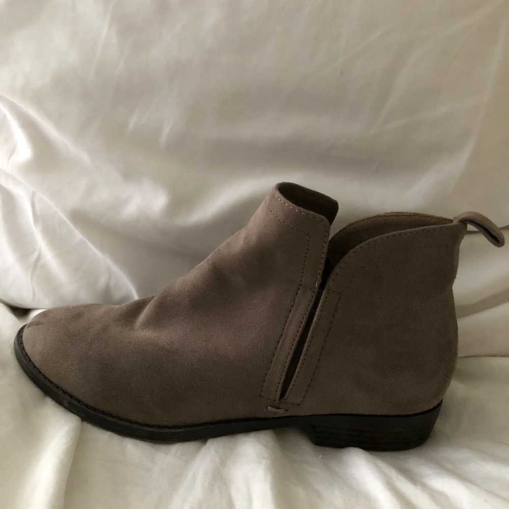 Brown Tan Booties Boots Suede shoes